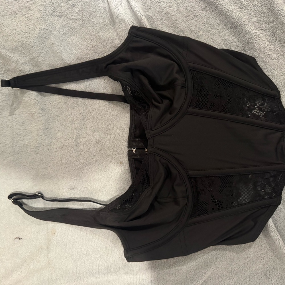 Hollister Black Lace Detail Top